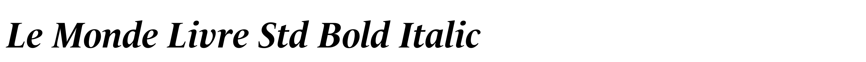 Le Monde Livre Std Bold Italic